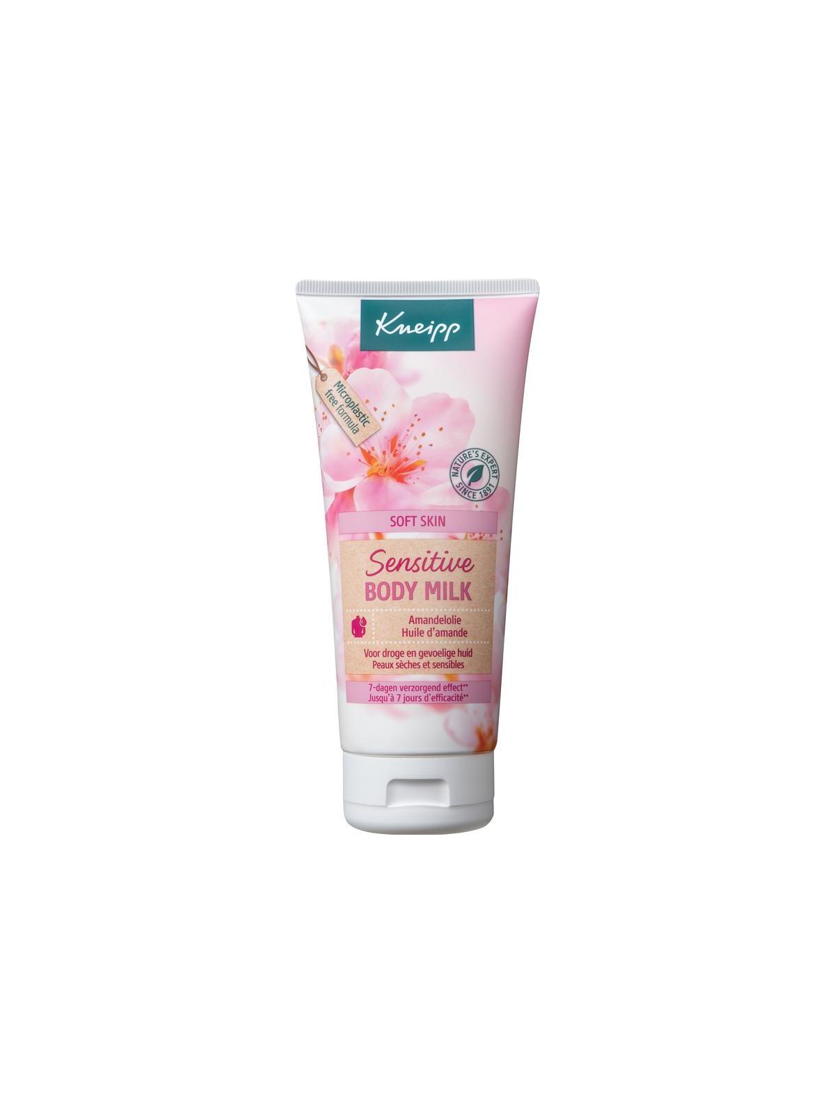 Soft skin sensitive body milk amandelolie