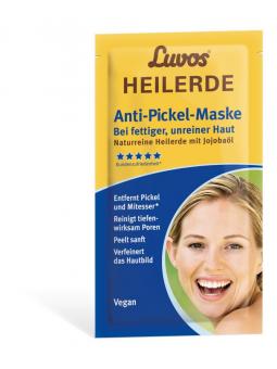 Heilaarde gezichtsmasker onzuivere vette huid