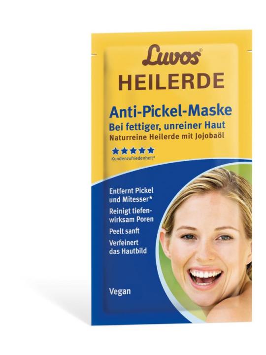 Heilaarde gezichtsmasker onzuivere vette huid