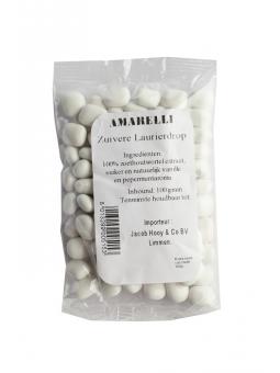 Laurierdrop pepermunt wit zakje