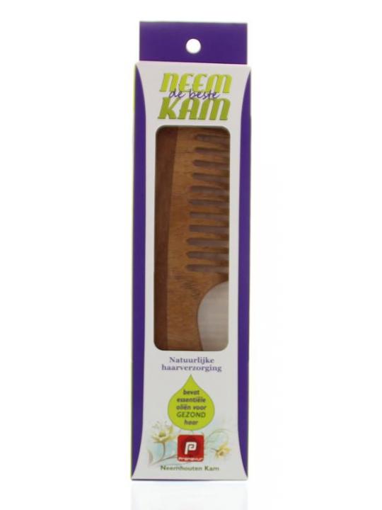 Neem houten kam handvat grof