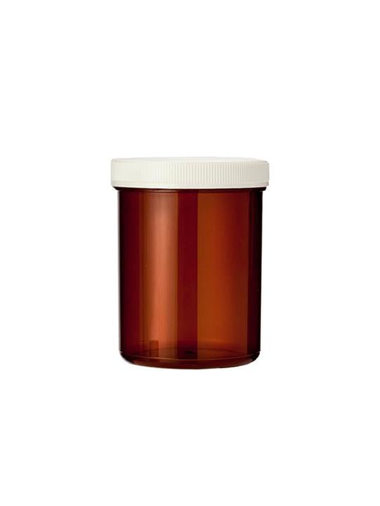 Tabletflacon 170 ml bruin met dop