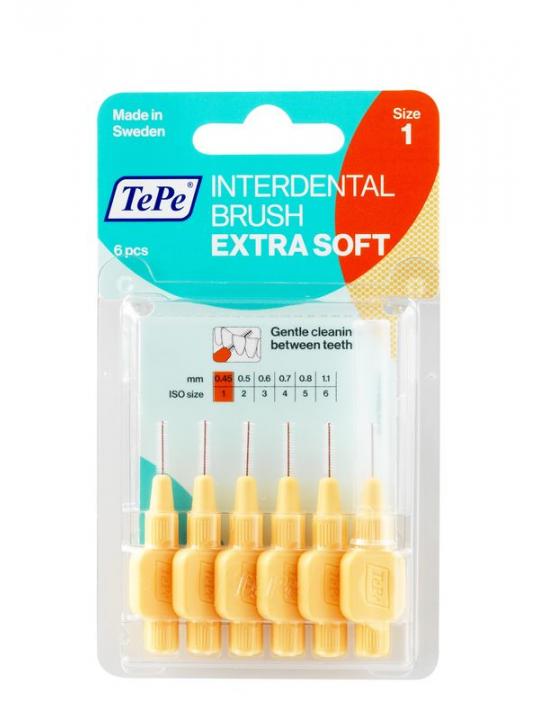 Interdentale rager extra soft licht oranje maat 1