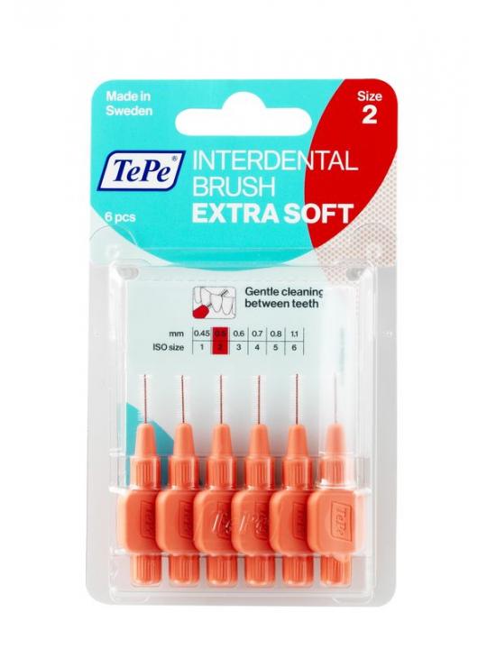 Interdentale rager extra soft licht rood maat 2