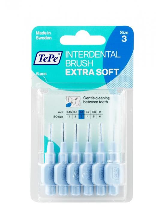 Interdentale rager extra soft licht blauw maat 3