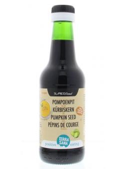 Pompoenpit olie koudgeperst (in glas) bio