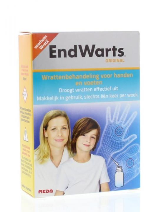 Endwarts met wrattenstaafjes