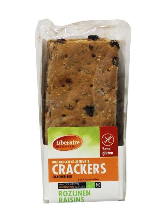 Crackers rozijnen bio