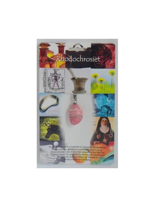 Hanger gezondheidssteen rhodochrosiet