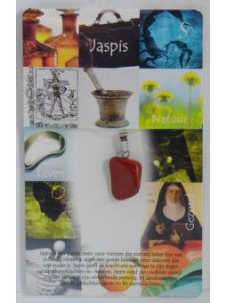 Hanger gezondheidssteen jaspis rood
