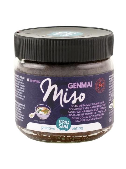 Genmai miso ongepasteuriseerd glas bio