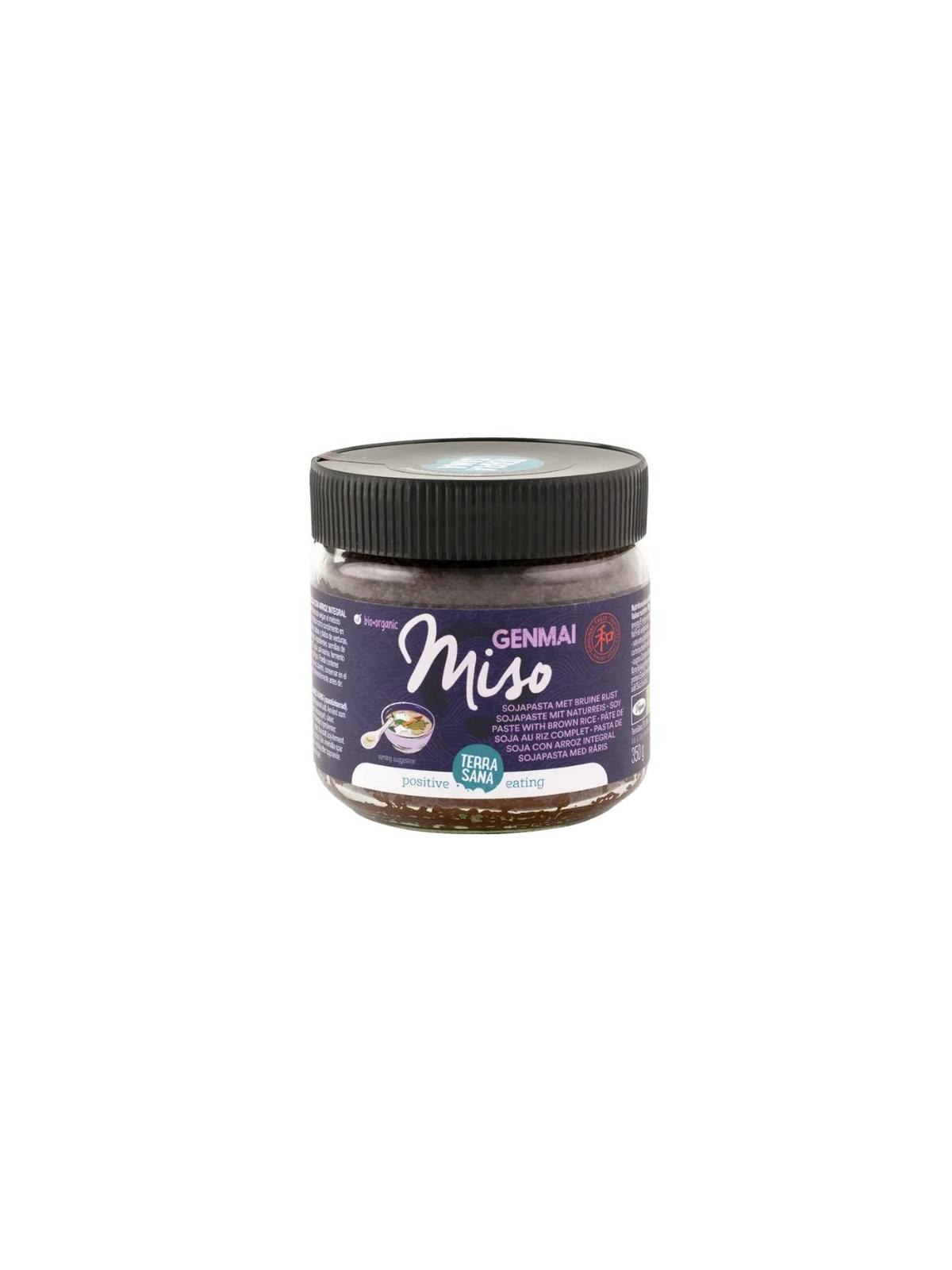 Genmai miso ongepasteuriseerd glas bio