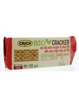 Crackers olijfolie met zout rood bio