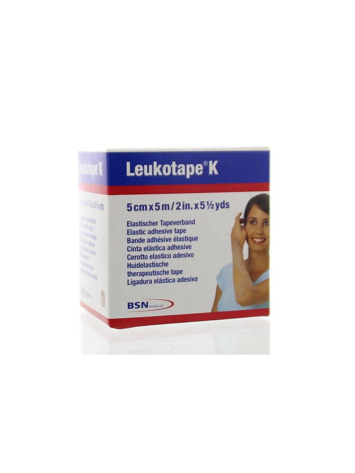 K elastische tape 5m x 5cm huidkleur