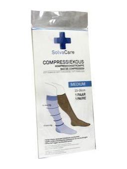 Compressiekous beige M 23 - 26 cm
