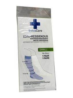 Compressiekous wit S 19 - 23 cm
