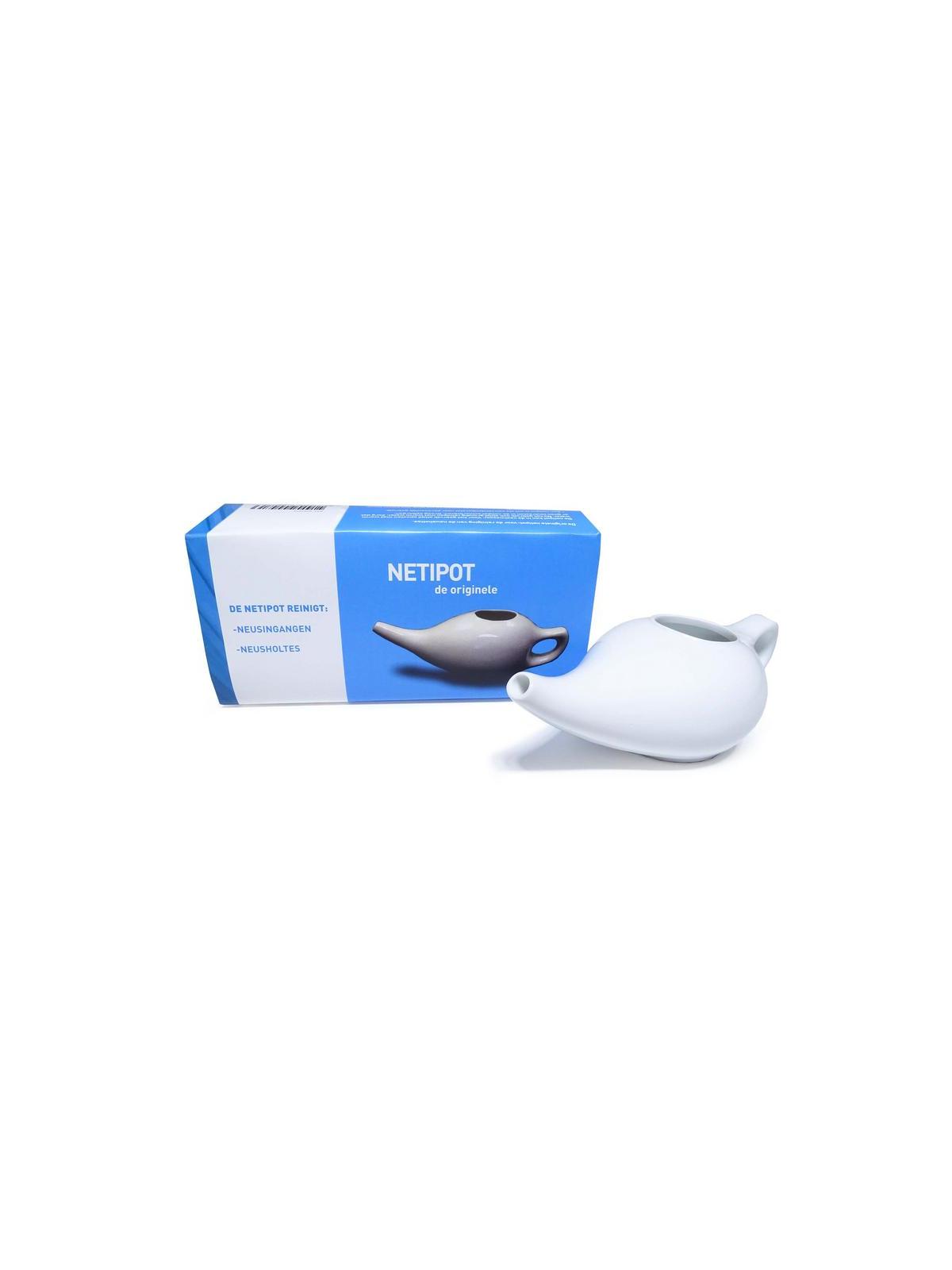 Neti pot aardewerk wit