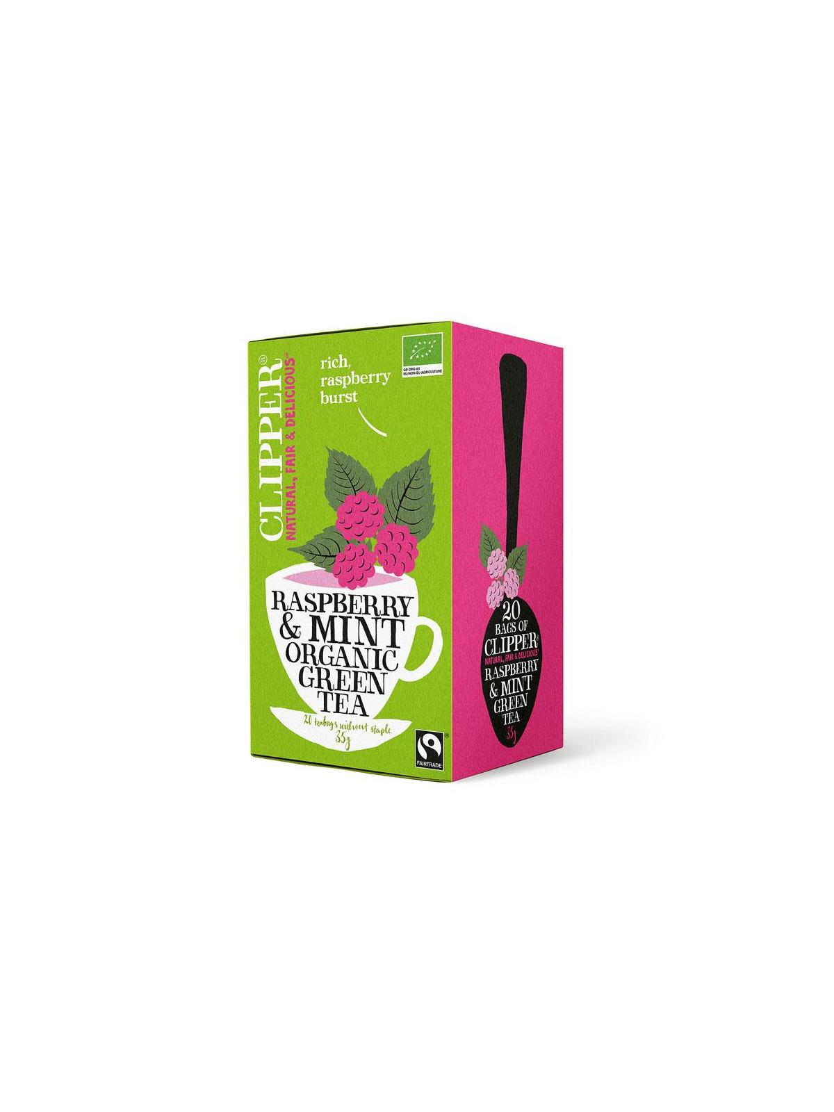Framboos mint green tea bio