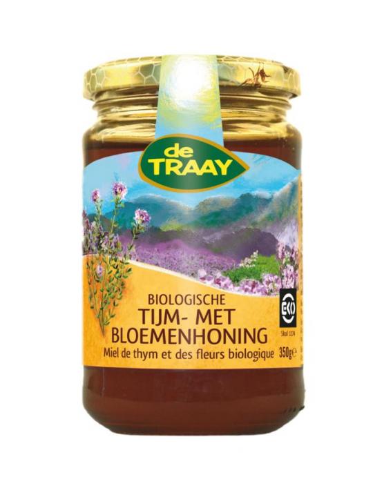 Tijm- met bloemenhoning eko bio