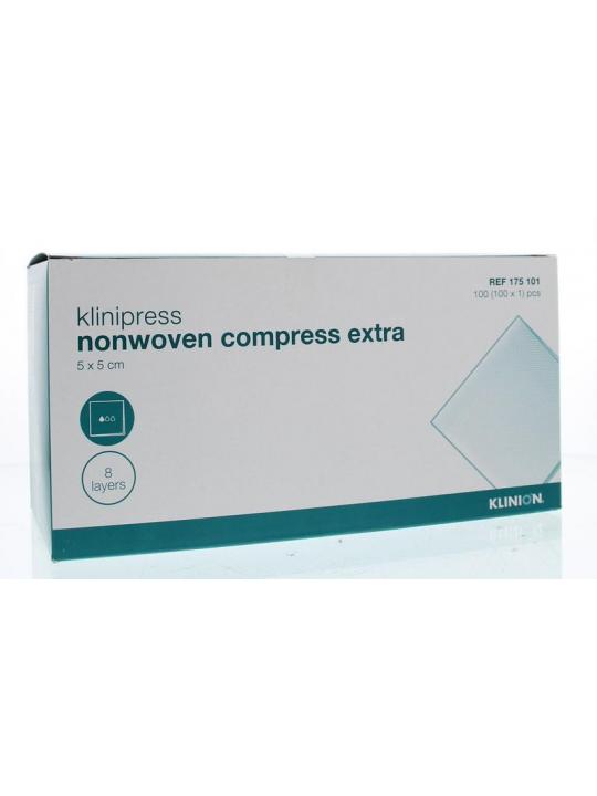 Non-woven compres 5 x 5cm extra