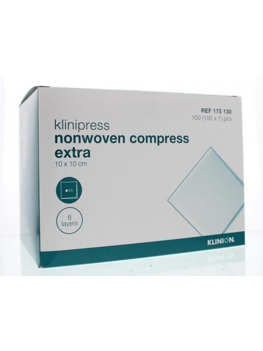 Non-woven compres 10 x 10cm extra