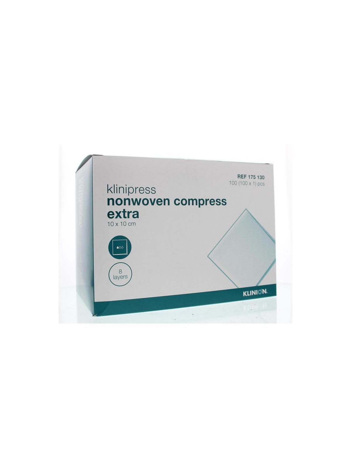 Non-woven compres 10 x 10cm extra