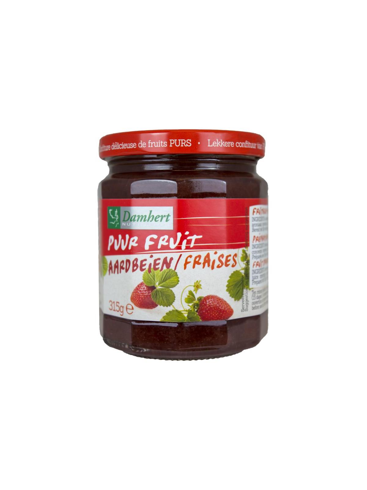 Puur fruit confituur aardbei