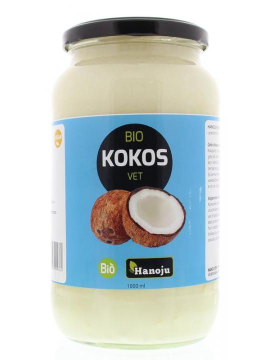 Kokosolie geurloos glasfles bio