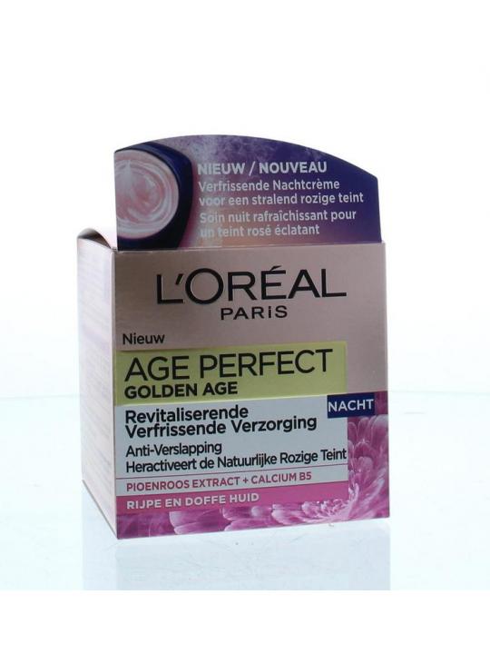 Age perfect gold age nachtcreme pioenroos