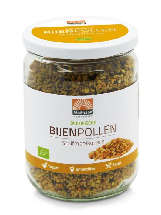 Bijenpollen stuifmeelkorrels bio