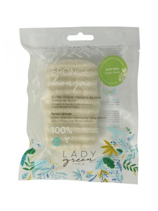 Konjac gelaatspons aloe vera
