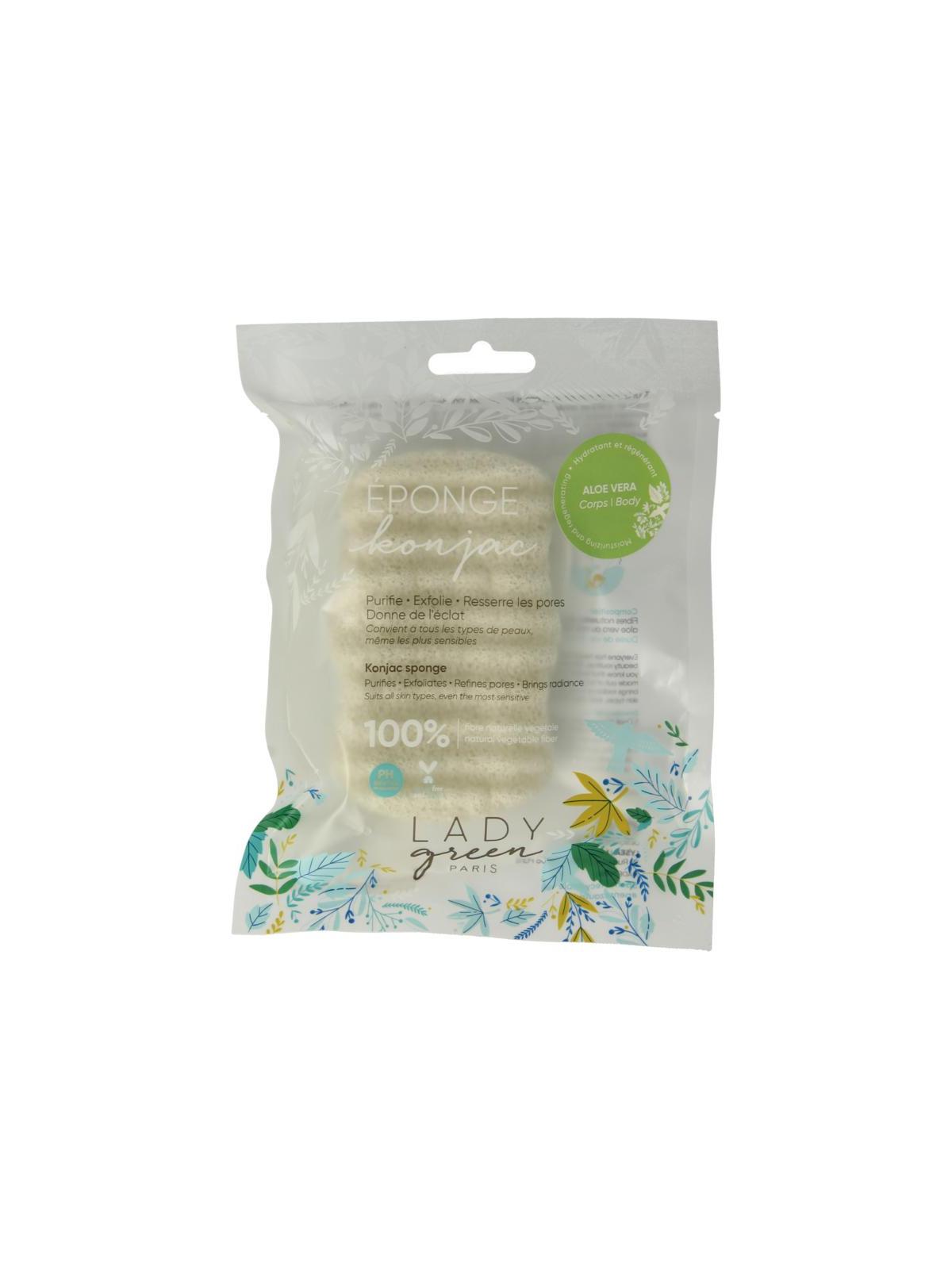 Konjac gelaatspons aloe vera