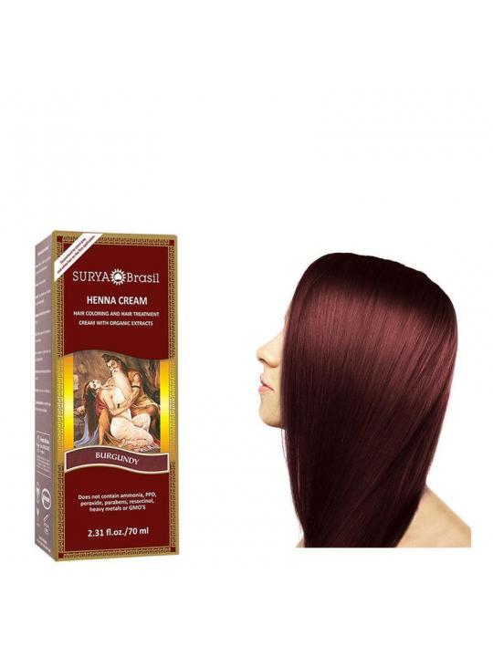 Henna haarverf creme burgundy