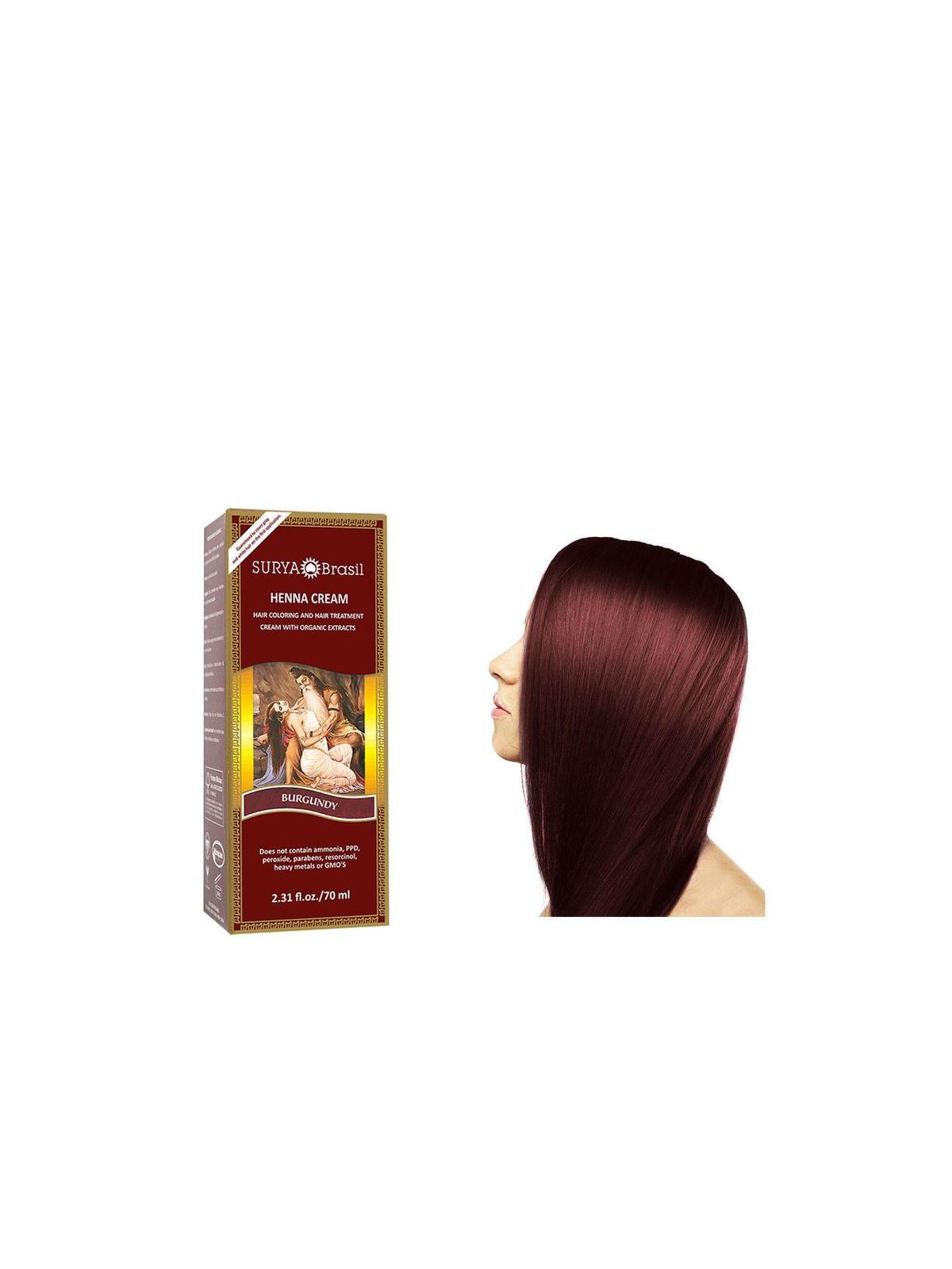 Henna haarverf creme burgundy