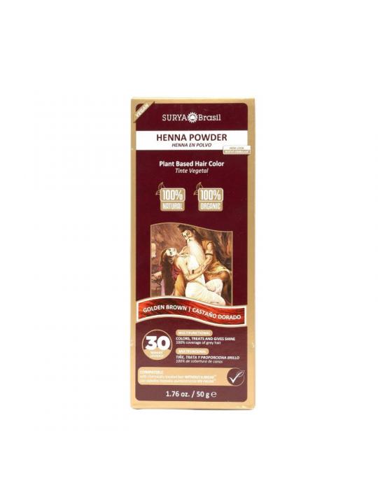 Henna haarverf poeder goud bruin