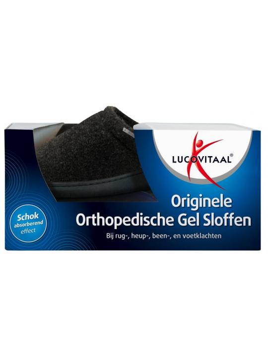 Orthopedische gel sloffen zwart maat 40-41