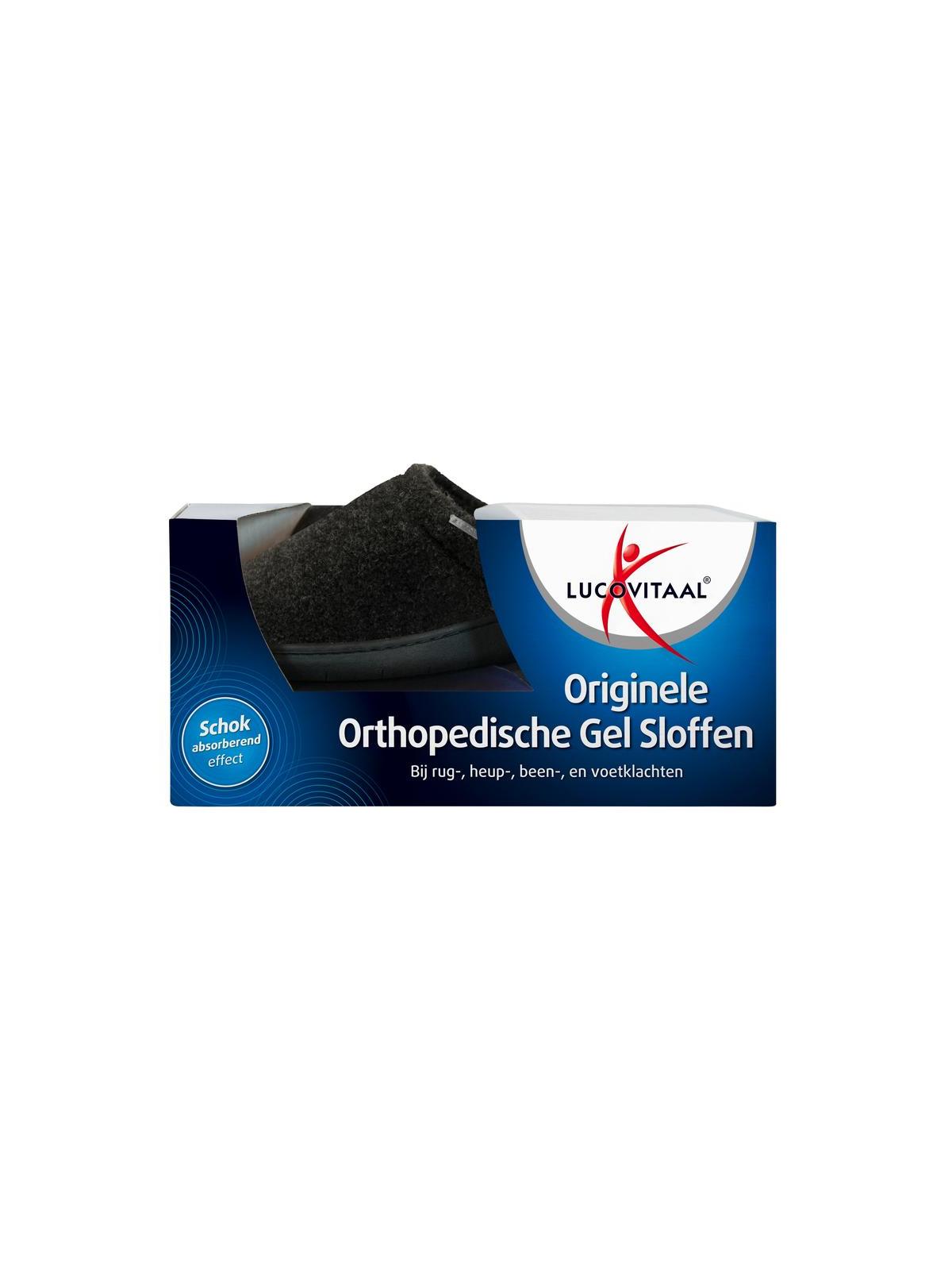 Orthopedische gel sloffen zwart maat 40-41