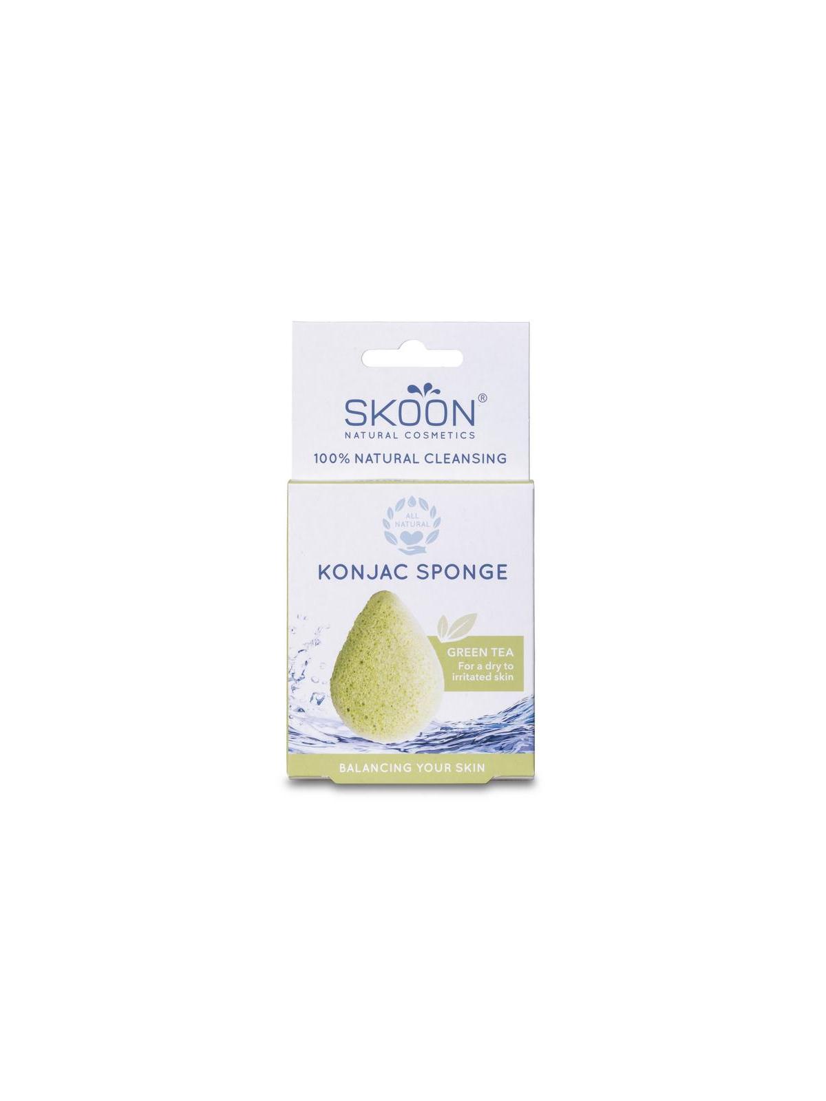 Konjac spons green tea bio