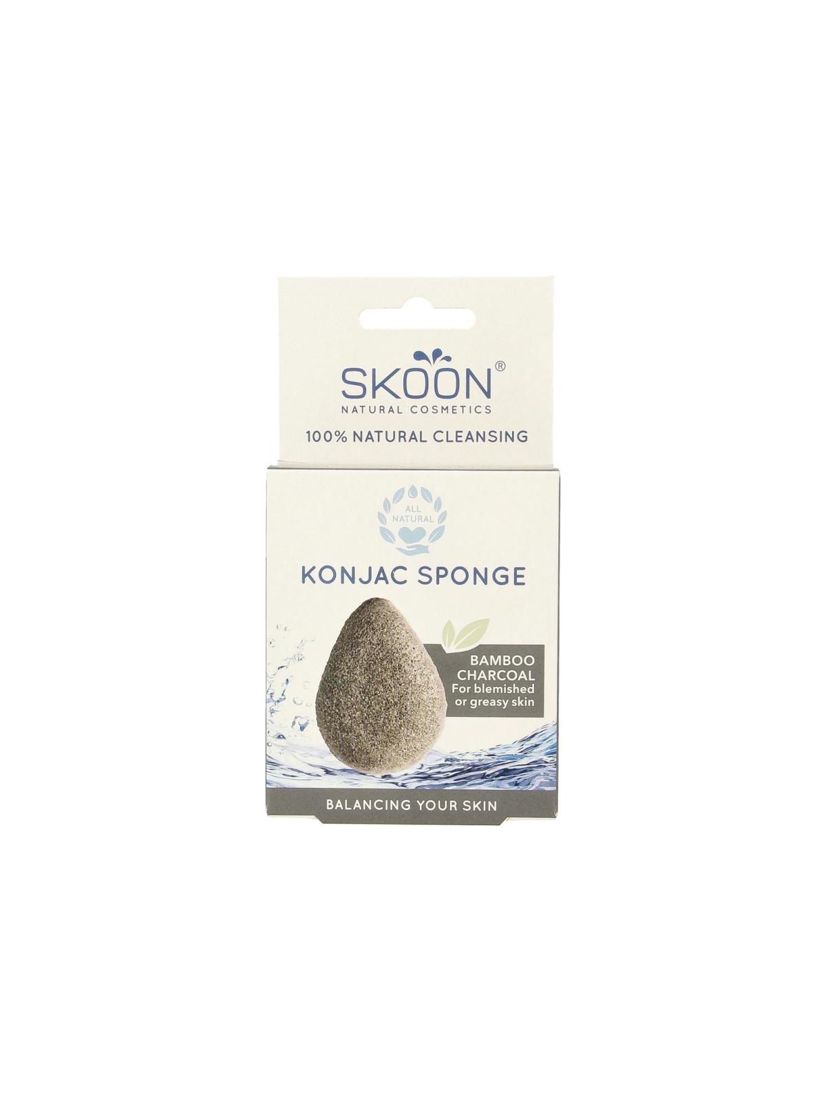 Konjac spons bamboo charcoal bio