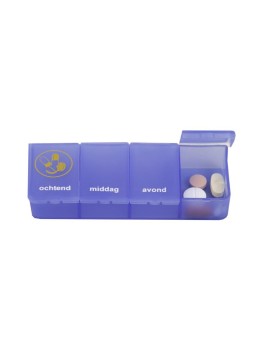 Pillendoos 1 dag 4 vaks blauw NL