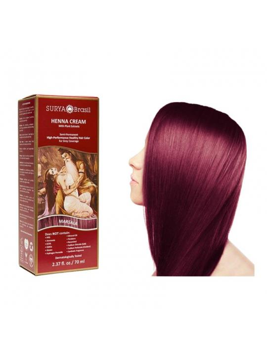 Henna haarverf creme marsala