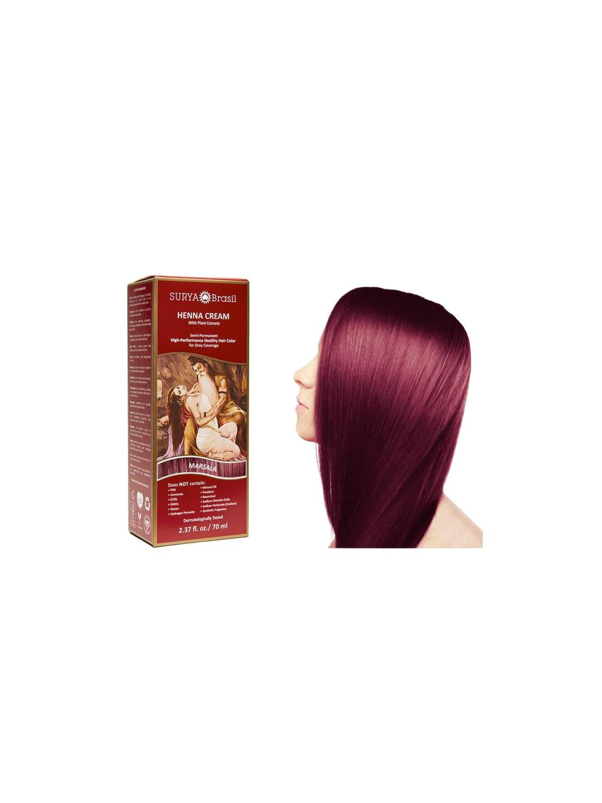 Henna haarverf creme marsala