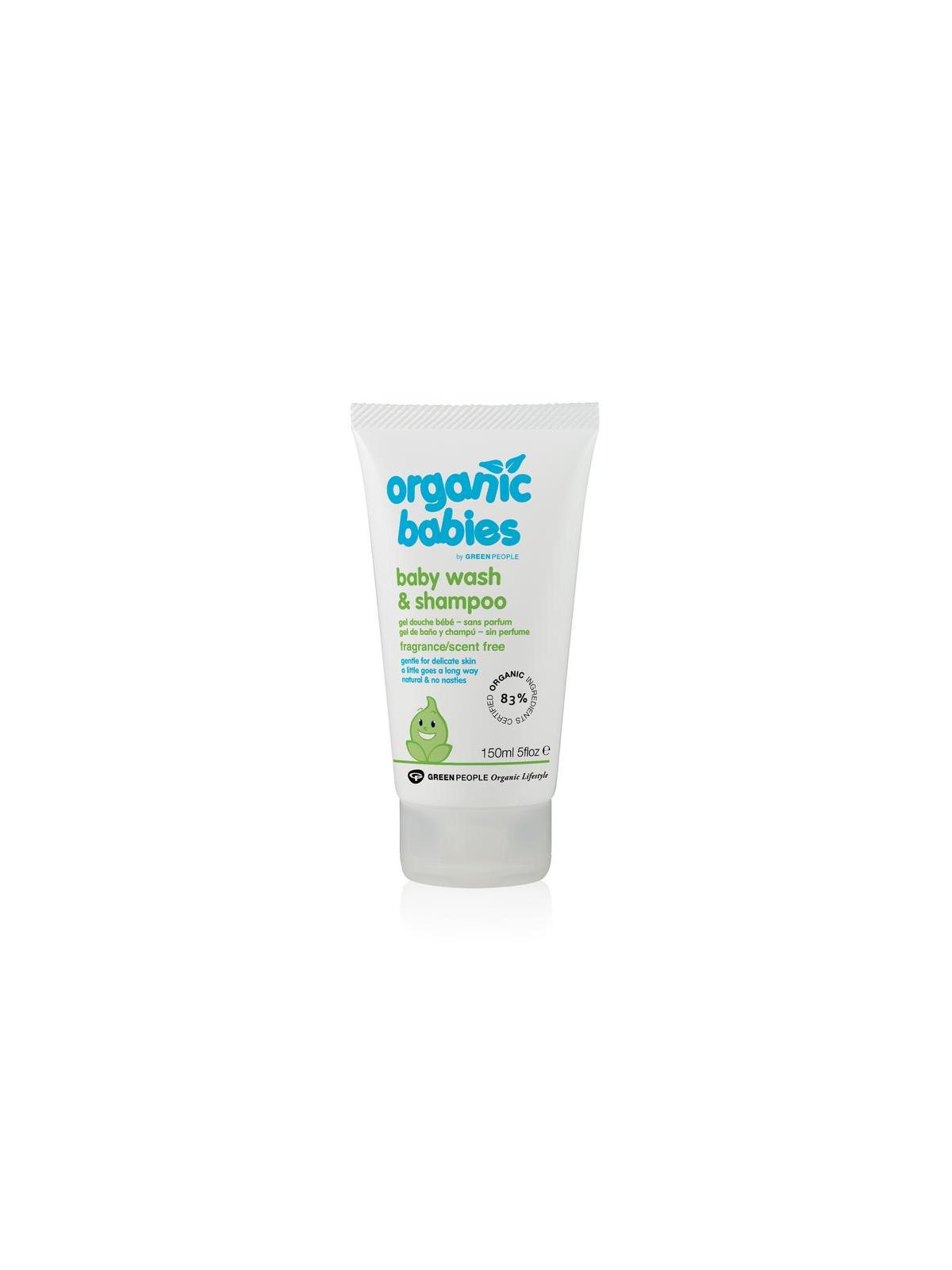 Organic babies baby wash & shampoo scent free