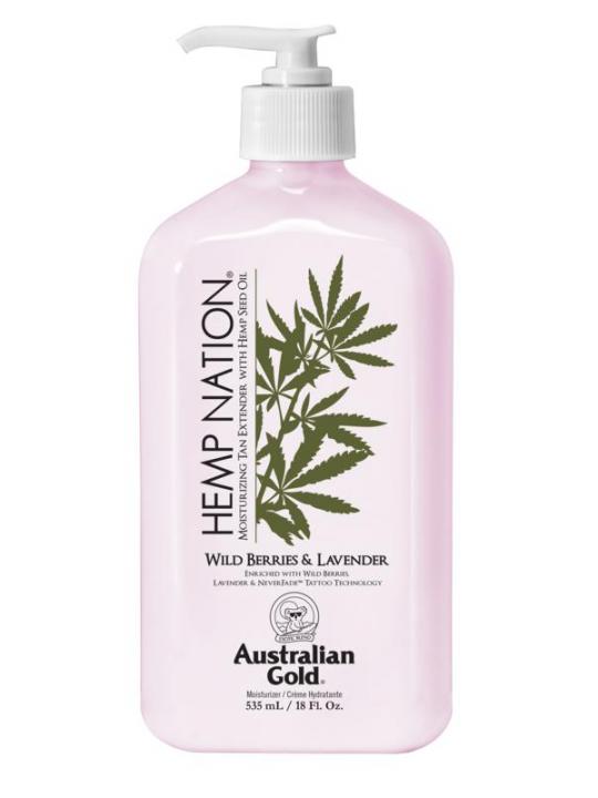 Hemp nation tan extender wild berries & bavender