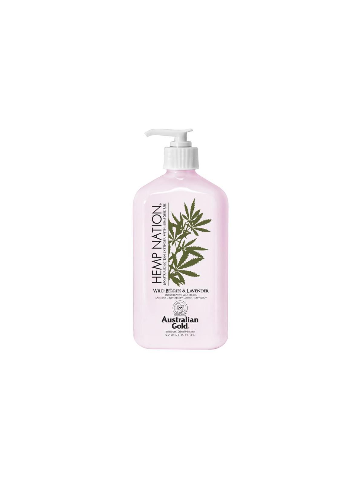 Hemp nation tan extender wild berries & bavender