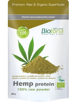 Hemp raw protein powder bio