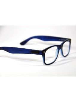 Leesbril wayfarer mat blauw +2.50