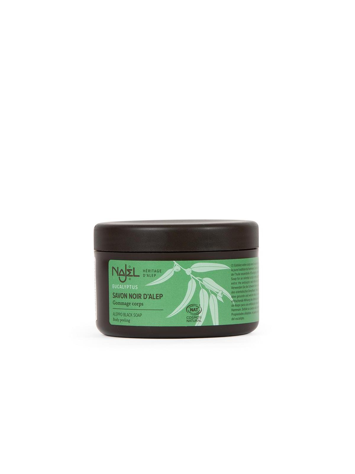Aleppo zeep scrub zwart eucalyptus
