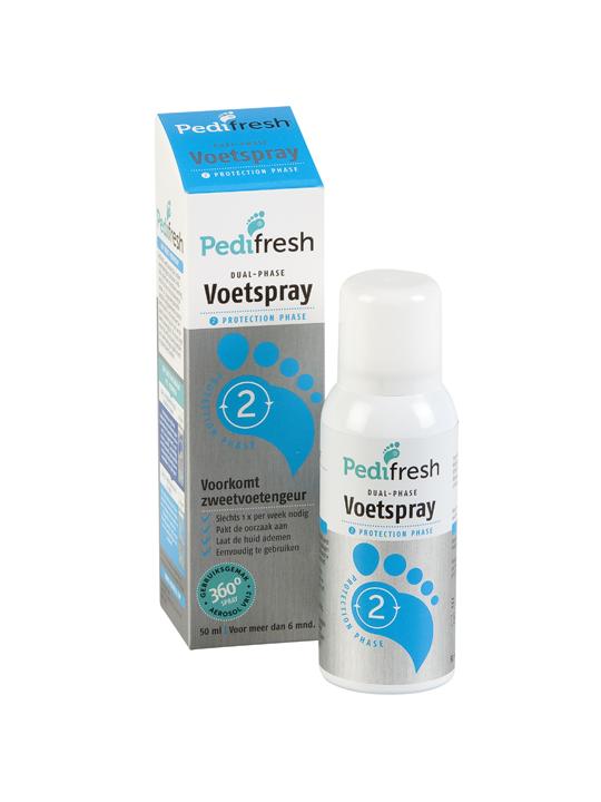 Fase 2 tegen lange termijn zweetvoeten spray
