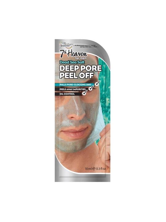 Men deep pore peel off dead sea